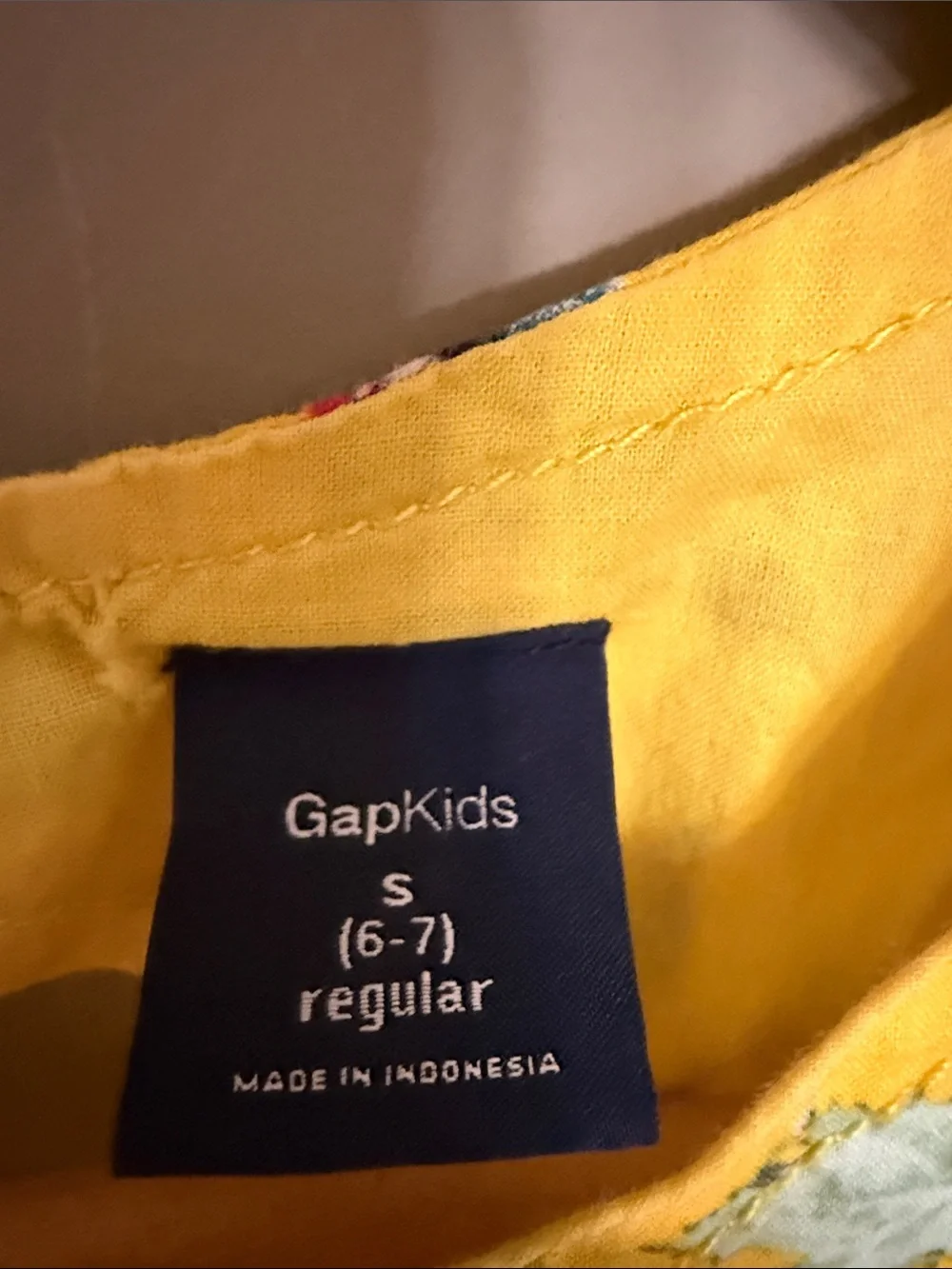 GAP Yellow Floral Sleeveless Sundress